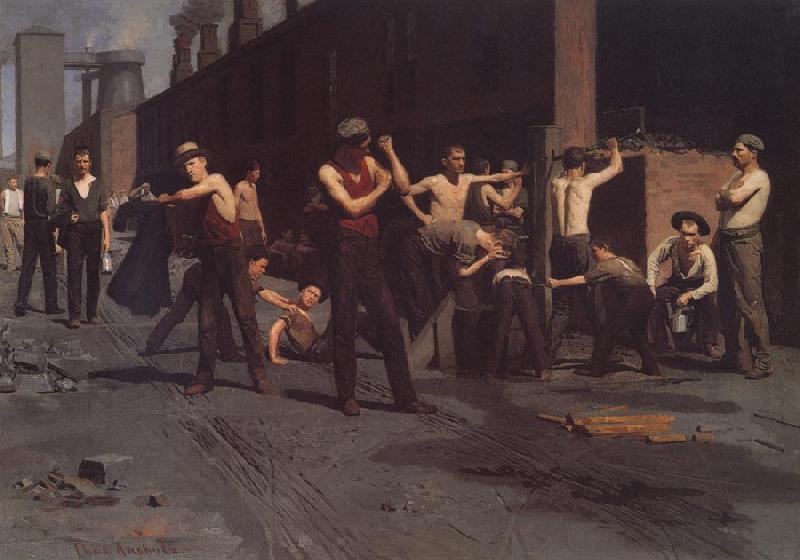 Thomas Anshutz The Ironworkers' Noontime oil painting picture